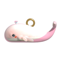 핑크 고래 인형